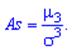 коэффициент асимметрии, формула